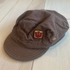 Sand Cassel Kids brown hat cap boy sz. XS by Goodwin Bros.